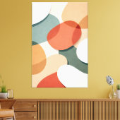 Waar de randen leren te rusten canvas afdruk (Insitu (Woonkamer))
