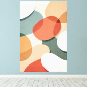 Waar de randen leren te rusten canvas afdruk (Insitu (Houten vloer))