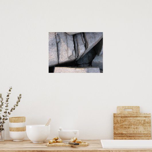 Waar de randen samenkomen, druk poster (Keuken)