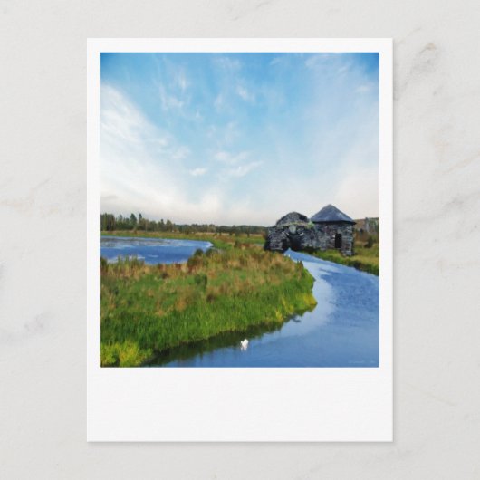 Waar de rivier eindigt briefkaart (Voorkant)