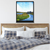 Waar de rivier eindigt canvas afdruk (Insitu (Slaapkamer))