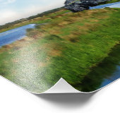 Waar de rivier eindigt foto afdruk (Hoek)