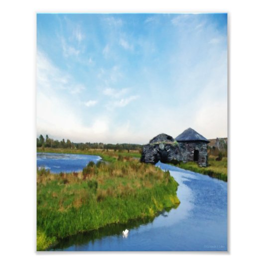 Waar de rivier eindigt foto afdruk (Voorkant)