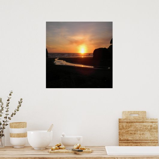 Waar de rivier het zee ontmoet.. poster (Keuken)