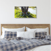 Waar de rivier stroomt en het water rimpelt canvas afdruk (Insitu (Slaapkamer))