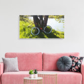 Waar de rivier stroomt en het water rimpelt canvas afdruk (Insitu (Woonkamer))