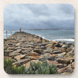 Waar de rotsen het Zee ontmoeten - Bastion Point Bier Onderzetter