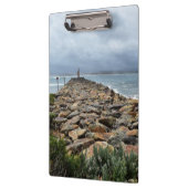 Waar de rotsen het Zee ontmoeten - Bastion Point Klembord (Links)