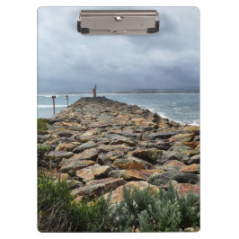 Waar de rotsen het Zee ontmoeten - Bastion Point Klembord