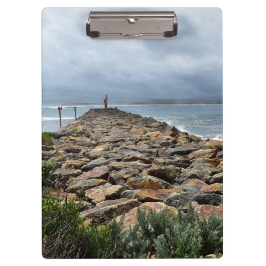 Waar de rotsen het Zee ontmoeten - Bastion Point Klembord (Voorkant)