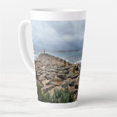 Waar de rotsen het Zee ontmoeten - Bastion Point Latte Mok (Linkerhoek)