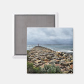 Waar de rotsen het Zee ontmoeten - Bastion Point Magneet (Voorkant / Achterkant)