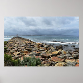 Waar de rotsen het Zee ontmoeten - Bastion Point Poster