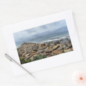Waar de rotsen het Zee ontmoeten - Bastion Point Rechthoekige Sticker (Envelop)
