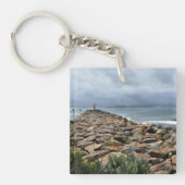 Waar de rotsen het Zee ontmoeten - Bastion Point Sleutelhanger (voorkant)