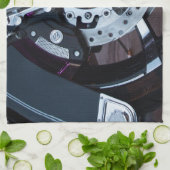 Waar de Rubber aan de weg voldoet Theedoek (Gevouwen)