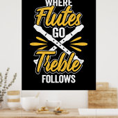 Waar de Speler van de Vloeiing gaat Poster (Keuken)