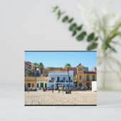 Waar de stad de zand ontmoet briefkaart (Staand voorkant)