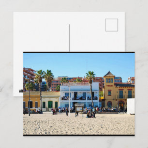 Waar de stad de zand ontmoet briefkaart