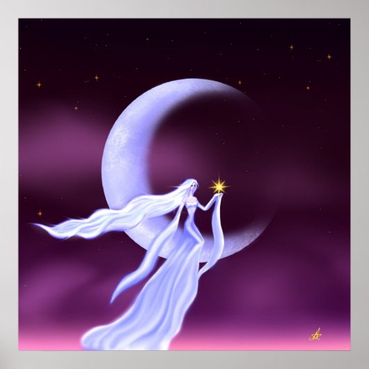 "Waar de sterren verblijven" door Estelle Asp Poster (Voorkant)