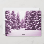 Waar de topjes met drie kerst luisteren feestdagenkaart (Achterkant)