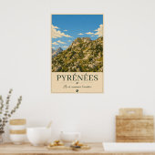 Waar de toppen de hemel raken – Pyreneeën Poster (Keuken)