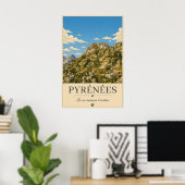 Waar de toppen de hemel raken – Pyreneeën Poster (Thuiskantoor)