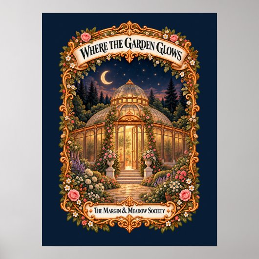 Waar de tuin gloeit poster (Voorkant)