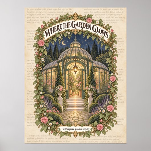 Waar de tuin gloeit poster (Voorkant)