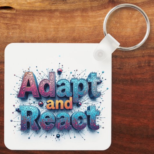 Waar de verhalen geweven data sleutelhanger (Achterkant)