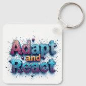 Waar de verhalen geweven data sleutelhanger (Achterkant)