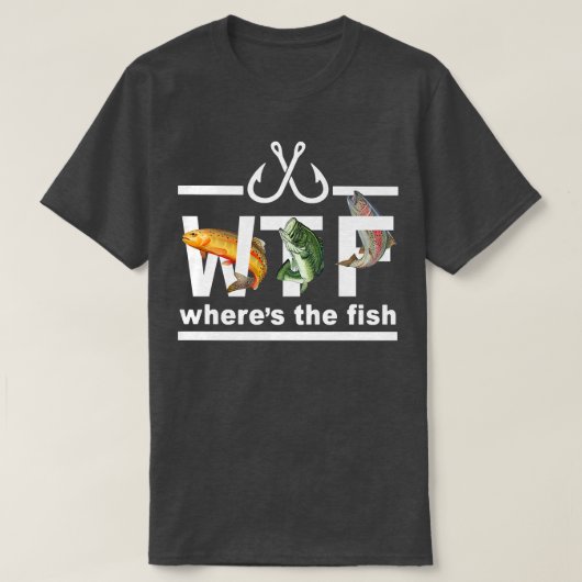 Waar de visliefde Premium Vist T-shirt (Design voorkant)