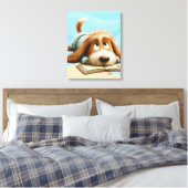 Waar de vloerdelen fluisteren canvas afdruk (Insitu (Slaapkamer))