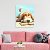 Waar de vloerdelen fluisteren canvas afdruk (Insitu (Woonkamer))