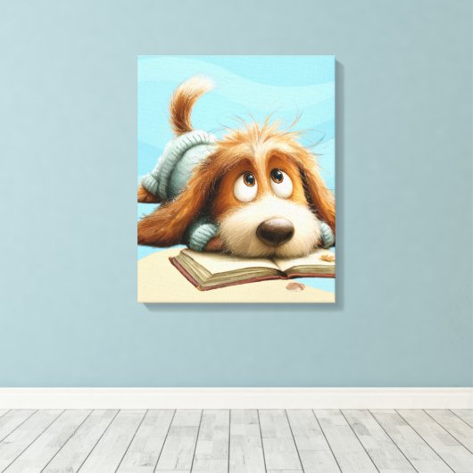 Waar de vloerdelen fluisteren canvas afdruk (Insitu (Houten vloer))