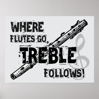 Waar de Vloten gaan, volgt de Treble. Poster