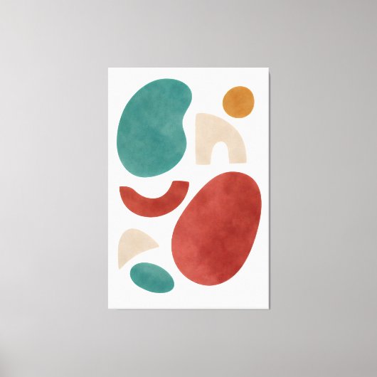 Waar de vormen rusten canvas afdruk (Voorkant)