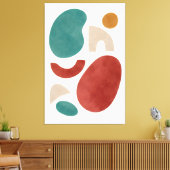 Waar de vormen rusten canvas afdruk (Insitu (Woonkamer))