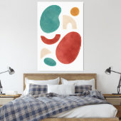 Waar de vormen rusten canvas afdruk (Insitu (Slaapkamer))