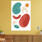 Waar de vormen rusten canvas afdruk (Insitu (Woonkamer))