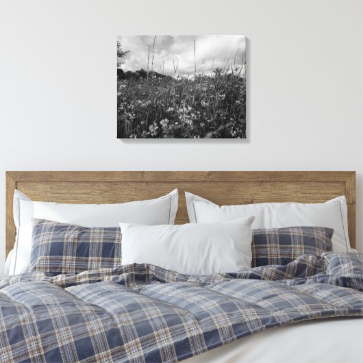 Waar de weide ademt canvas afdruk (Insitu (Slaapkamer))