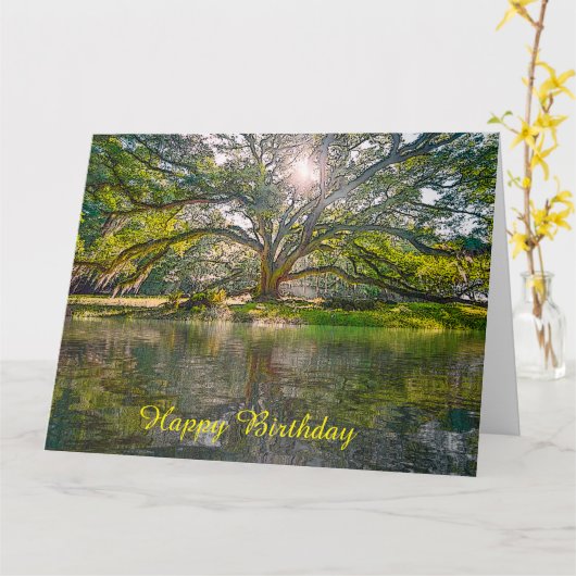 waar de wilde boom groeit kaart (Gele Bloem)