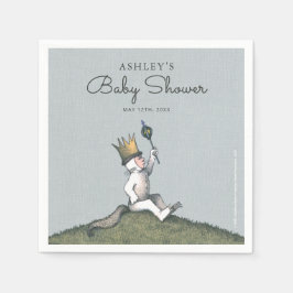 Waar de wilde dingen Baby shower Napkins zijn Servet