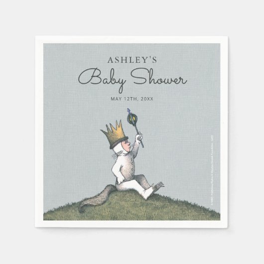Waar de wilde dingen Baby shower Napkins zijn Servet (Voorkant)