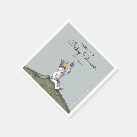Waar de wilde dingen Baby shower Napkins zijn Servet (Hoek)