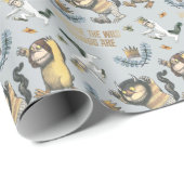 Waar de wilde dingen Baby shower zijn Cadeaupapier (Rol Hoek)