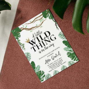 Waar de wilde dingen baby shower zijn kaart