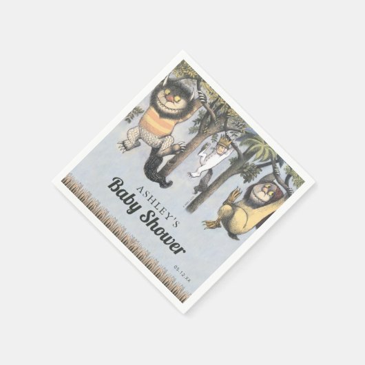 Waar de wilde dingen Baby shower zijn Servet (Hoek)