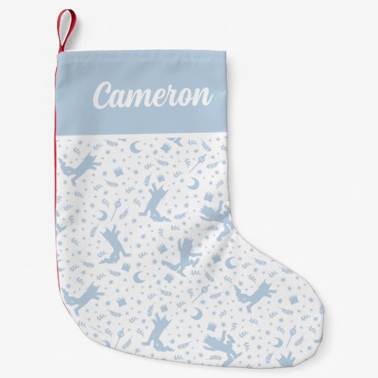 Waar de wilde dingen blauw zijn kleine kerstsok (Voorkant)