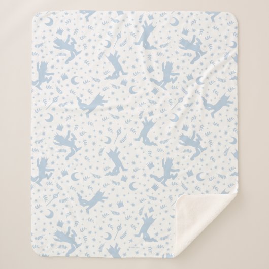 Waar de wilde dingen blauw zijn sherpa deken (Voorkant)